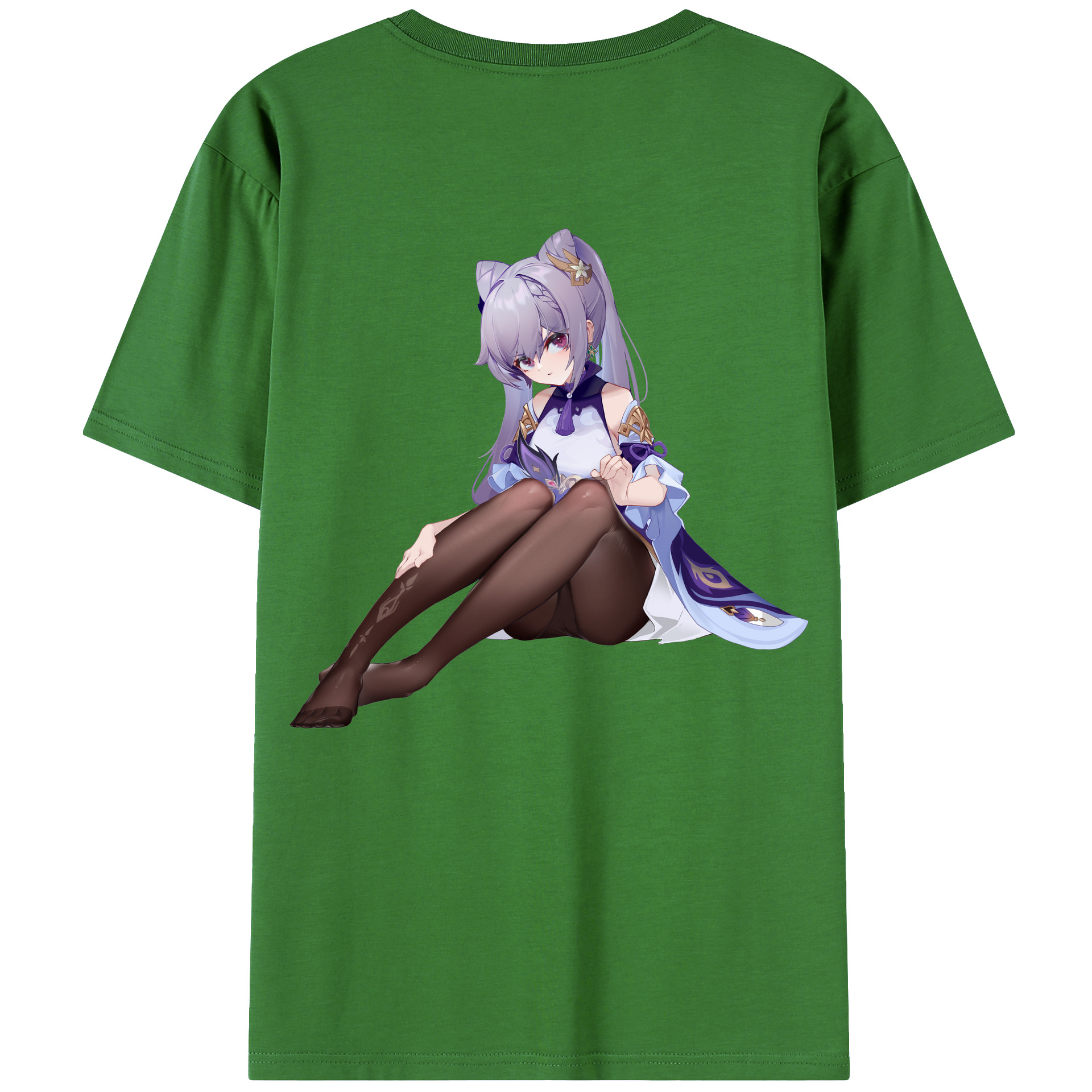 げんし神 刻晴 こくせい genshin Kokusei レディース半袖Tシャツ(バックプリント)